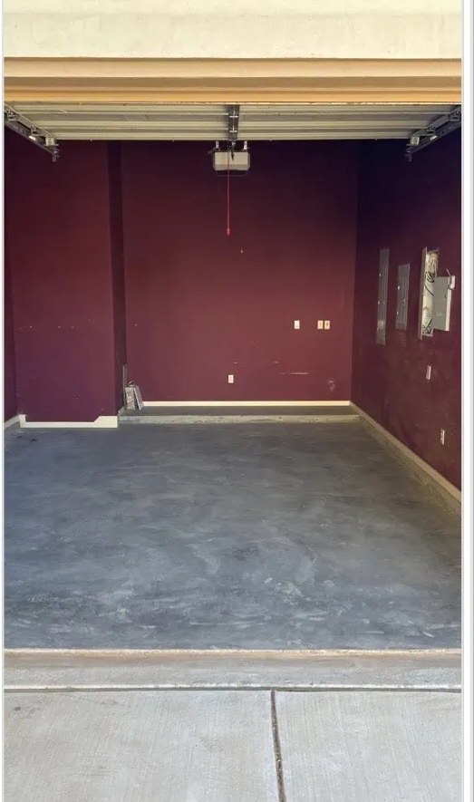 Clean empty garage after junk removal in Columbus GA